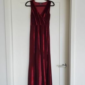 Velvet Maroon Dress